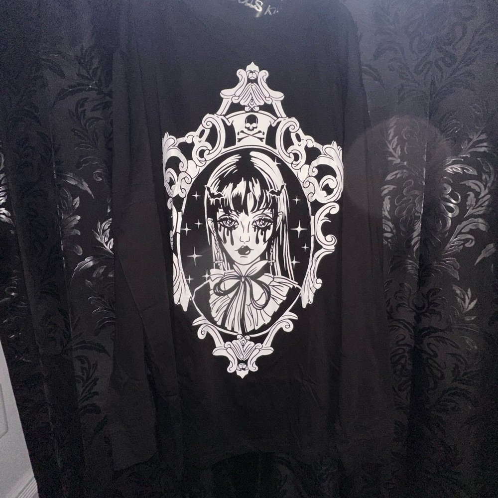 Dollskill Long Sleeve TShirt-Goth/Emo Bat Girl 3XL - Picture 7 of 12